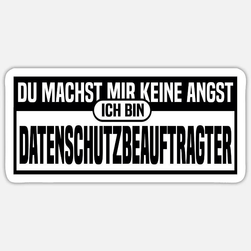 Data protection supervisor - Sticker size S (10 x 10 cm) - white matte
