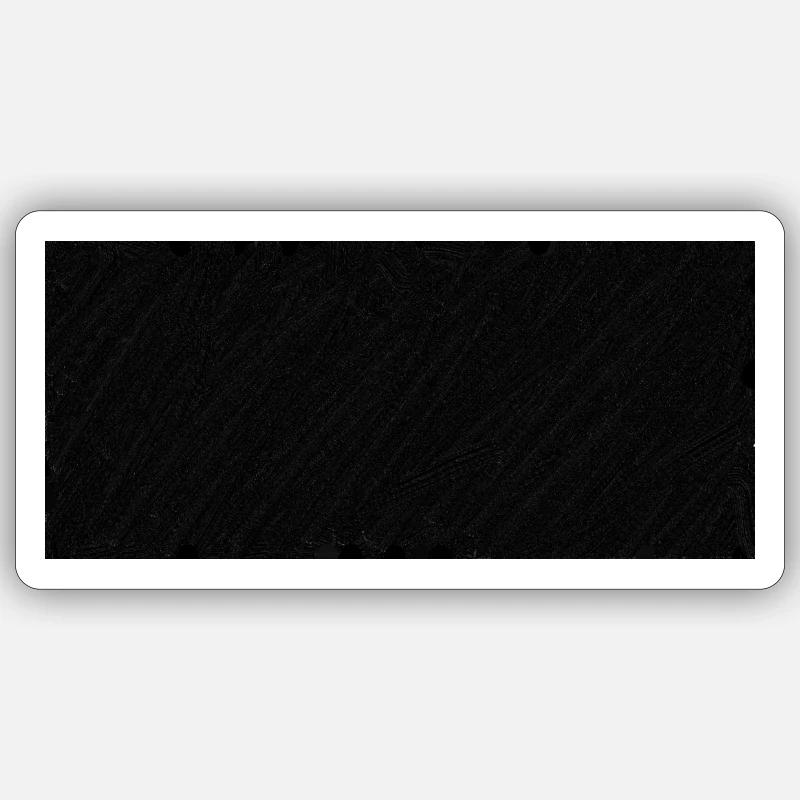 black - Sticker Größe S (10 x 10 cm) - Mattweiß