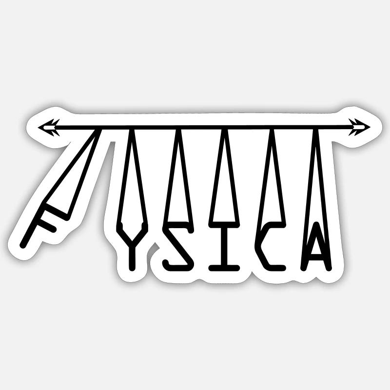 Physique - Sticker taille S (10 x 10 cm) - blanc mat