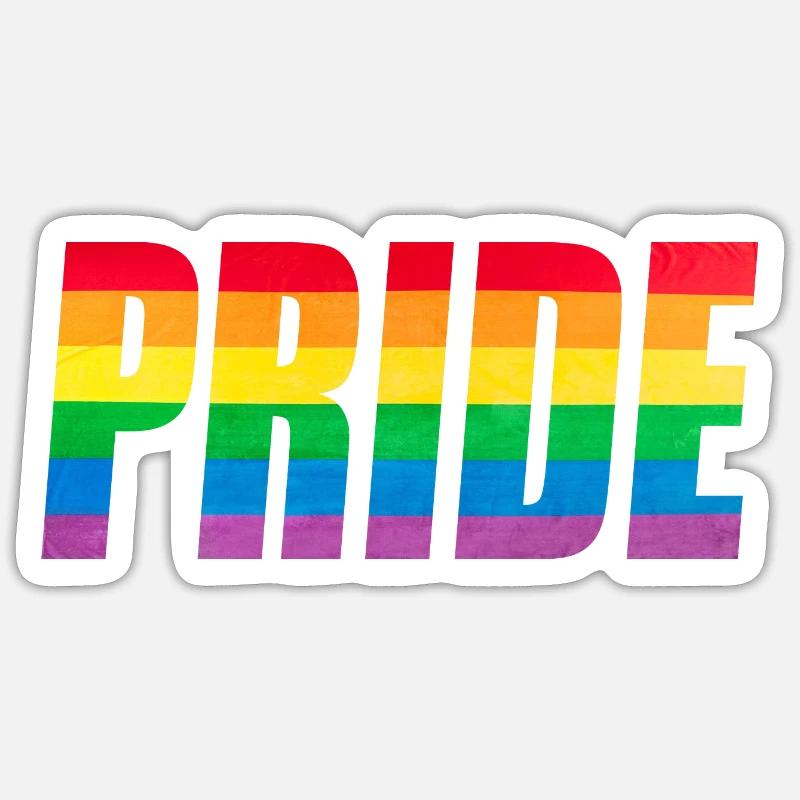 Graphique Rainbow Pride Sticker taille S (10 x 10 cm)