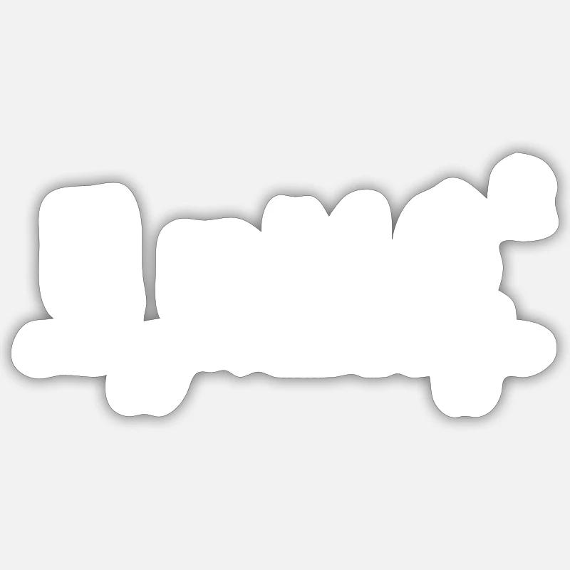 E MC2 Énergie Physique Science Sort Écriture - Sticker taille S (10 x 10 cm) - blanc mat