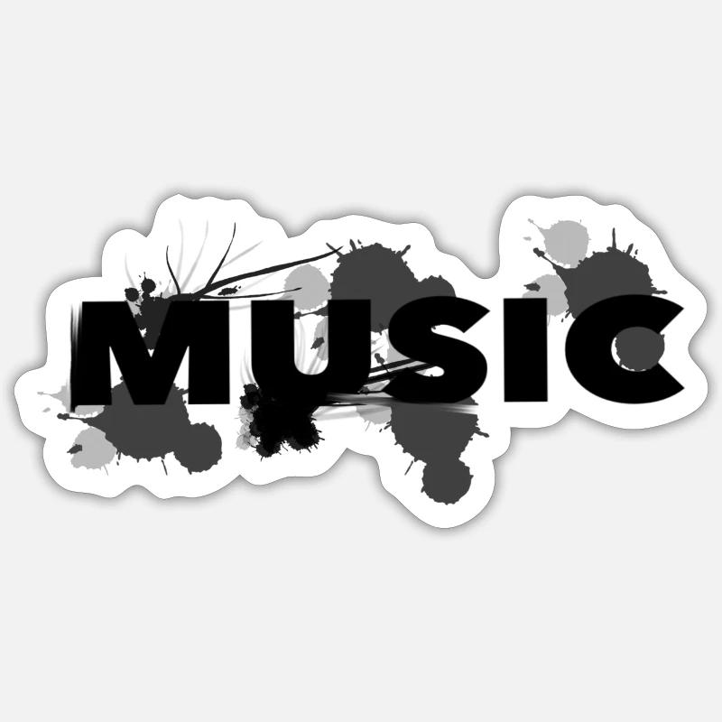 Écouter de la musique Sticker taille S (10 x 10 cm)
