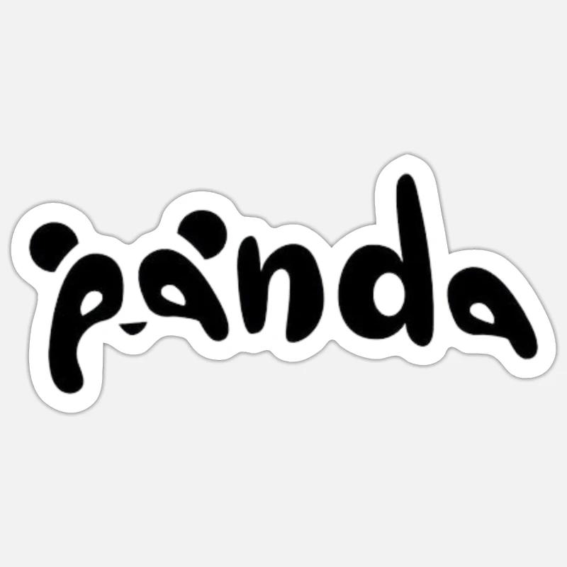 Panda Bear - Sticker size S (10 x 10 cm) - white matte