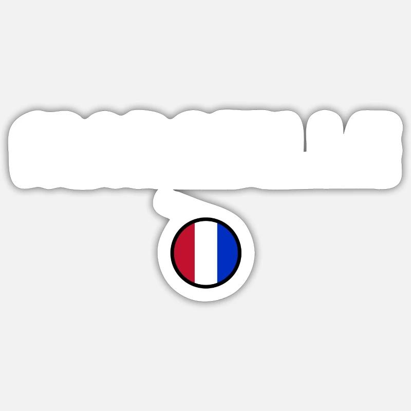 Marseille - Sticker taille S (10 x 10 cm) - blanc mat