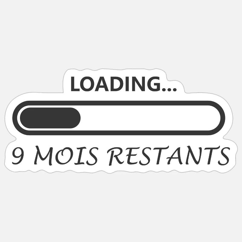 Loading grossesse Sticker taille S (10 x 10 cm)