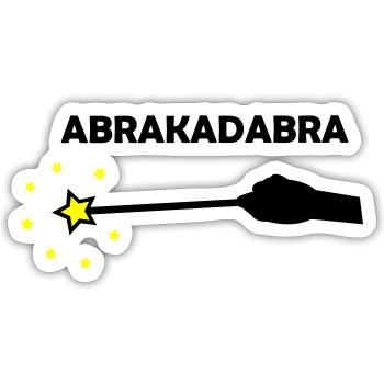 magic wand abrakadabra - Sticker size S (10 x 10 cm) - white matte - Front