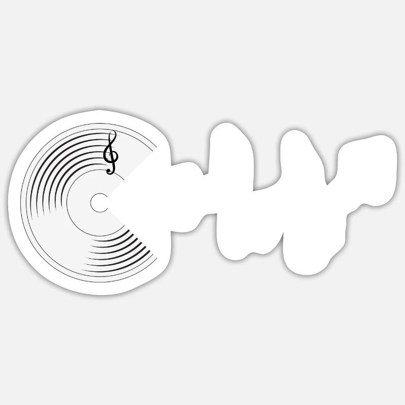 Musical note Sticker size S (10 x 10 cm)