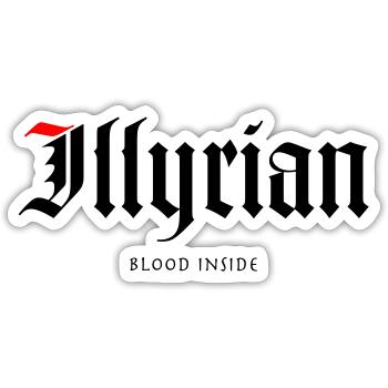 Illyrian - Sticker Größe S (10 x 10 cm) - Mattweiß - Vorne