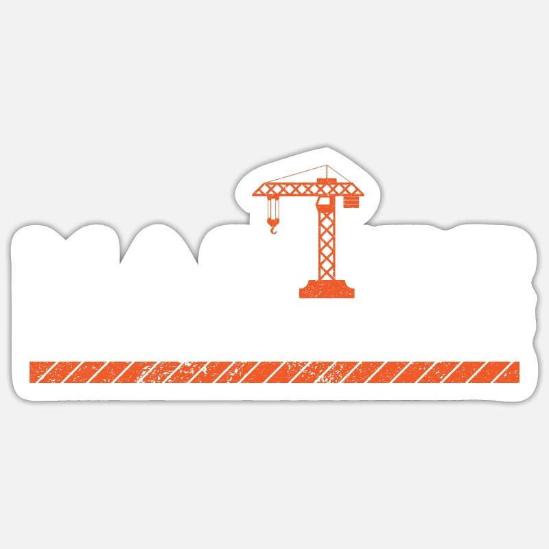 Master Builder I Builder Gifts - Sticker size S (10 x 10 cm) - white matte
