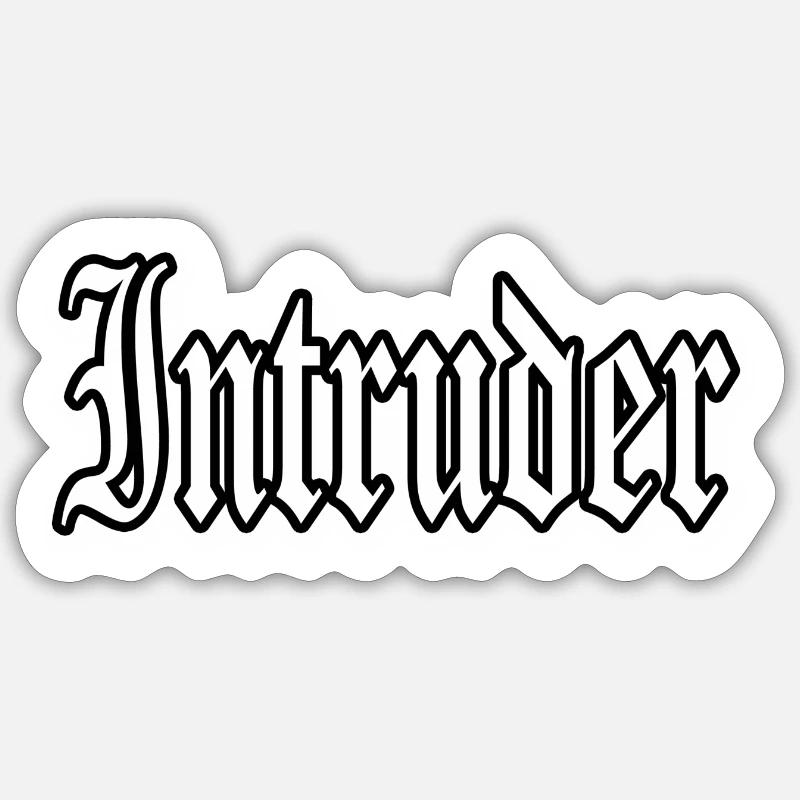 intruder hacker intruder clan sticker computer Sticker size S (10 x 10 cm)