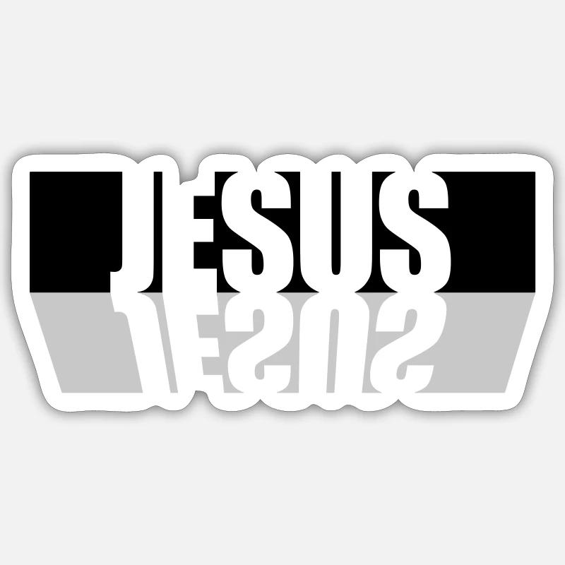 Reflection Beam Jesus Sticker size S (10 x 10 cm)