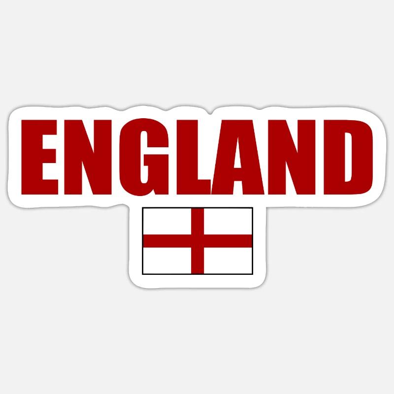 angleterre - Sticker taille S (10 x 10 cm) - blanc mat