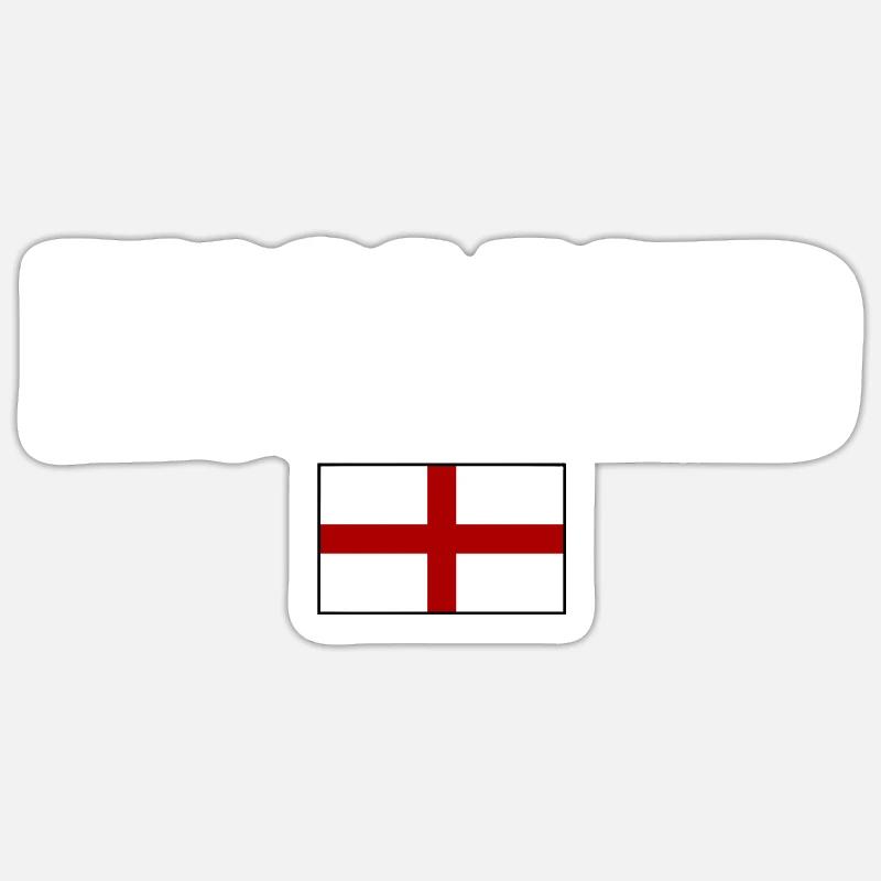 England - Sticker size S (10 x 10 cm) - white matte
