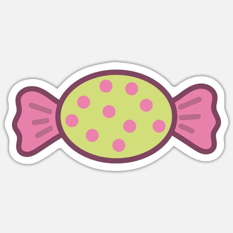 Candy Sweets - Sticker size S (10 x 10 cm) - white matte