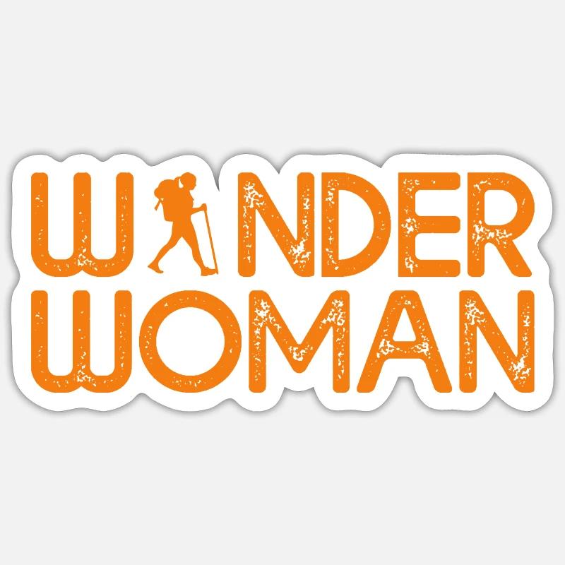 randonneuse - Sticker taille S (10 x 10 cm) - blanc mat