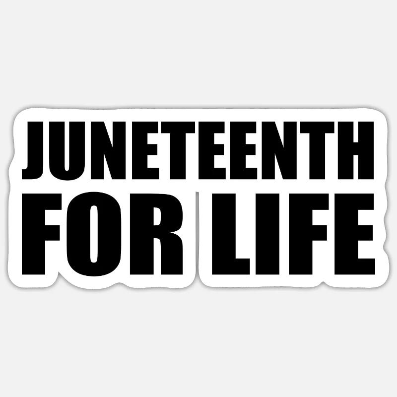 juneteenth - Sticker size S (10 x 10 cm) - white matte