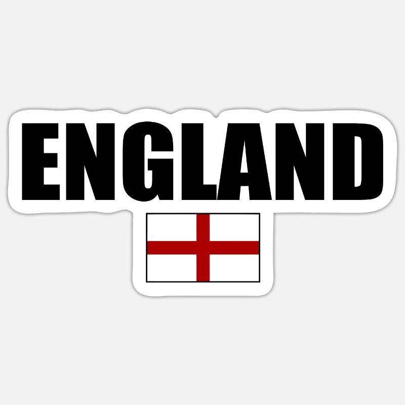 angleterre - Sticker taille S (10 x 10 cm) - blanc mat