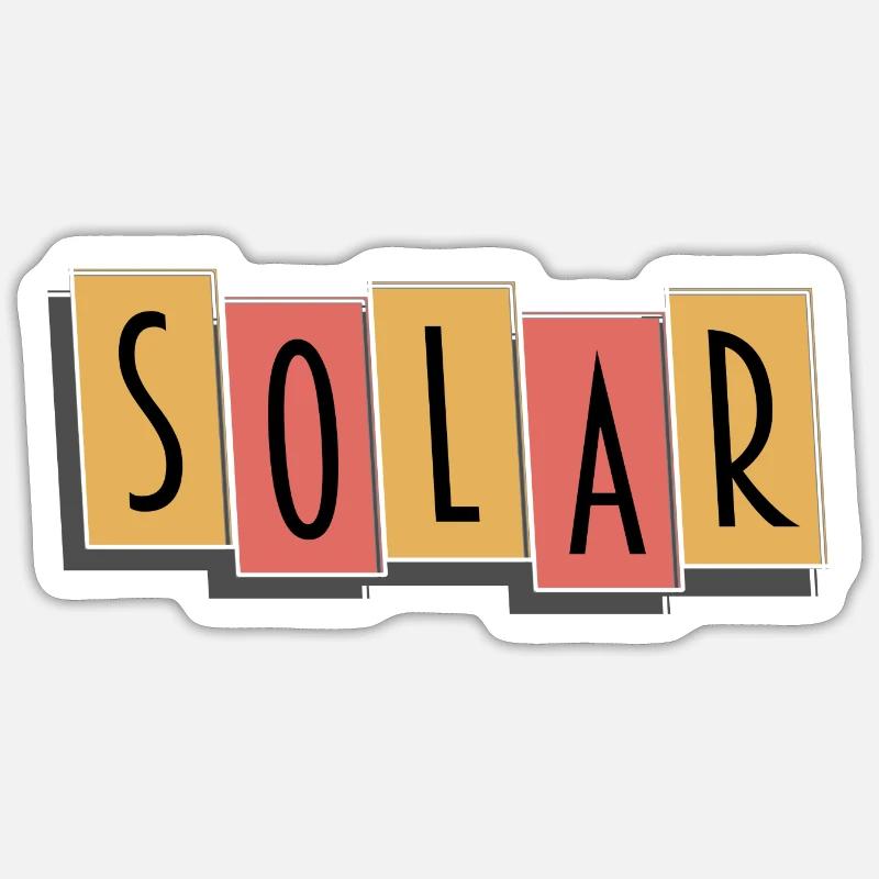 | solaire Tableau de bord de l’hôtel - Sticker taille S (10 x 10 cm) - blanc mat