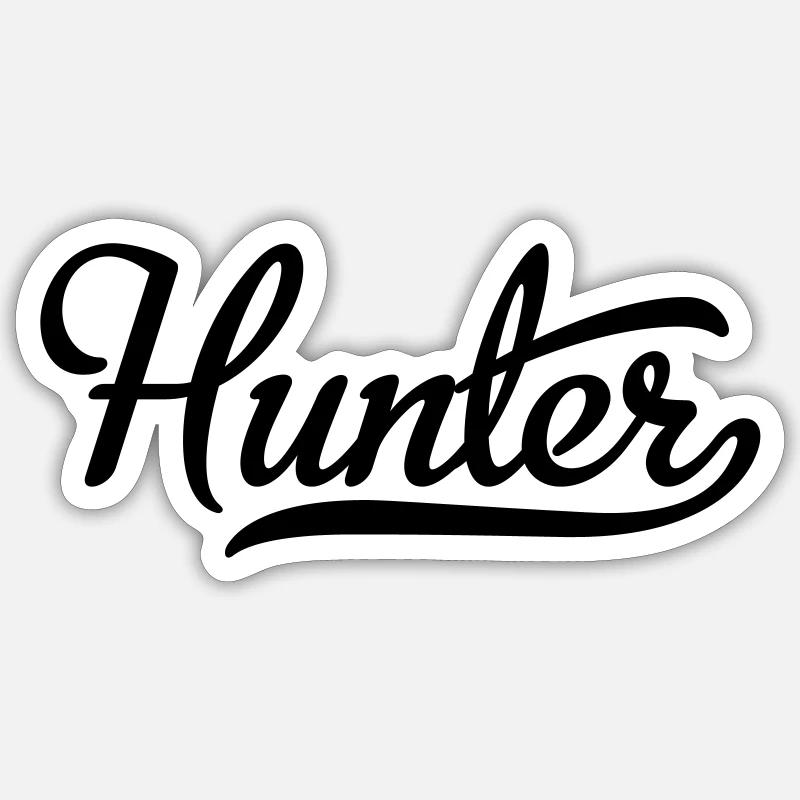 Hunter - Sticker size S (10 x 10 cm) - white matte
