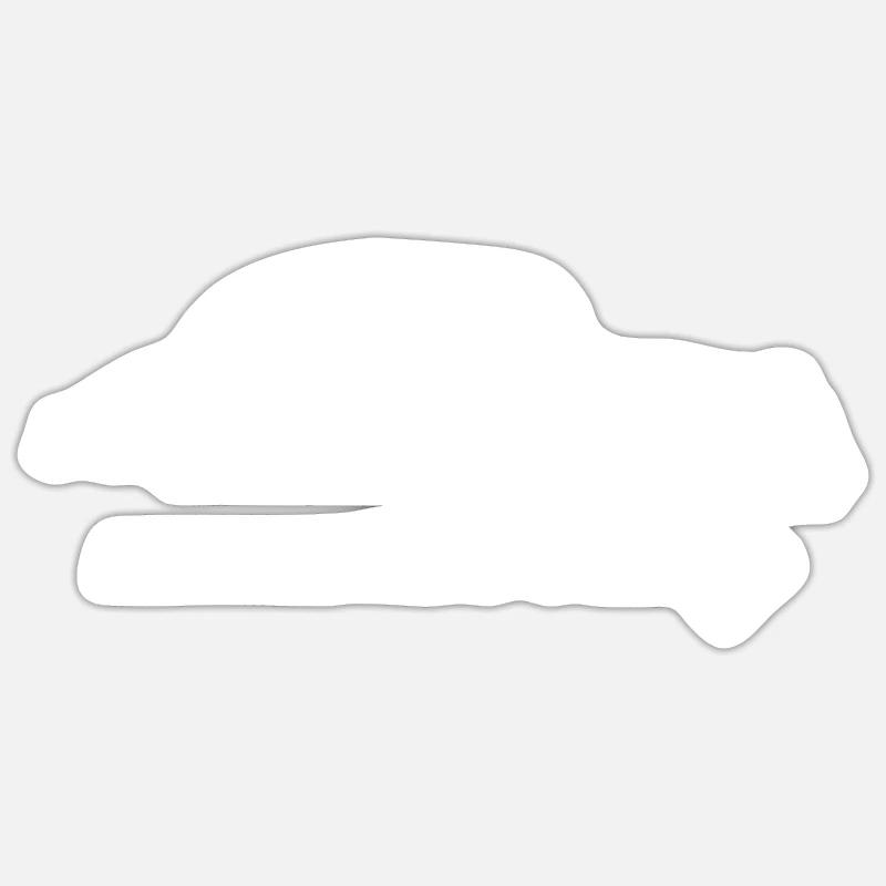IFA F9 - GDR Oldtimer - Culte - Sticker taille S (10 x 10 cm) - blanc mat