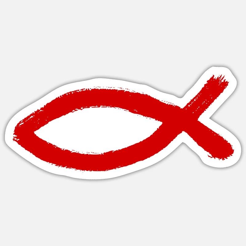 Jesus fish Ichthys fish fish Sticker size S (10 x 10 cm)