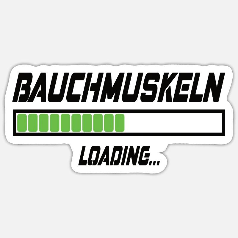 Bauchmuskeln Loading... Sticker Größe S (10 x 10 cm)