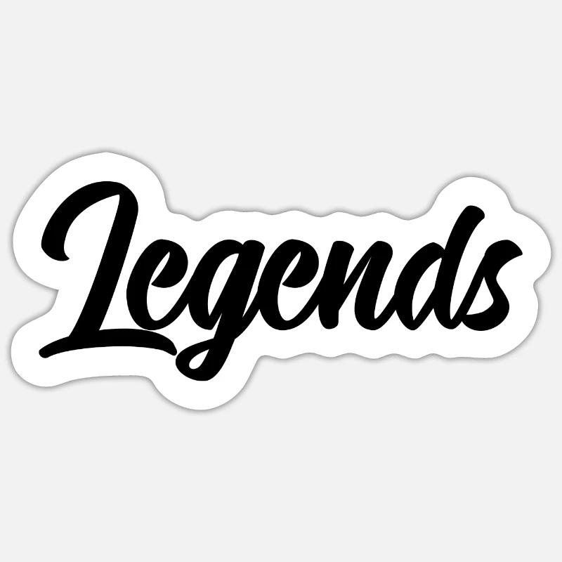 Légendes - Sticker taille S (10 x 10 cm) - blanc mat