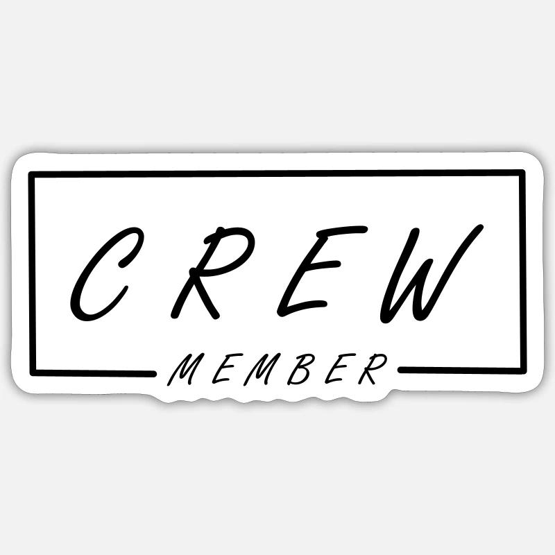 Membres d’équipage Sticker taille S (10 x 10 cm)