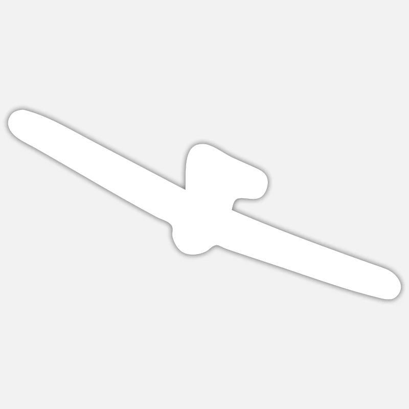 glider - Sticker size S (10 x 10 cm) - white matte