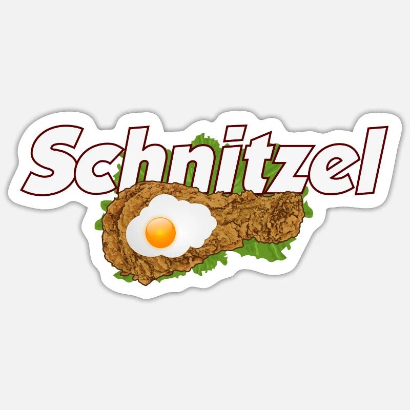 Schnitzel Sticker Größe S (10 x 10 cm)