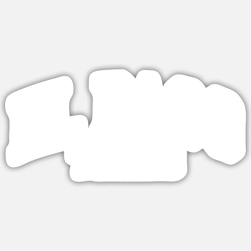 El Paso - Sticker Größe S (10 x 10 cm) - Mattweiß