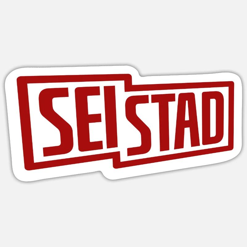 SEi stad - Sticker Größe S (10 x 10 cm) - Mattweiß