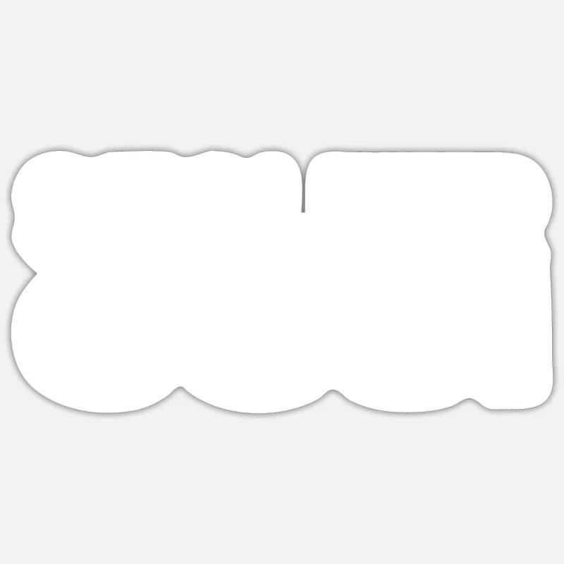 Stolzer Ossi - Ostdeutscher - Sticker Größe S (10 x 10 cm) - Mattweiß