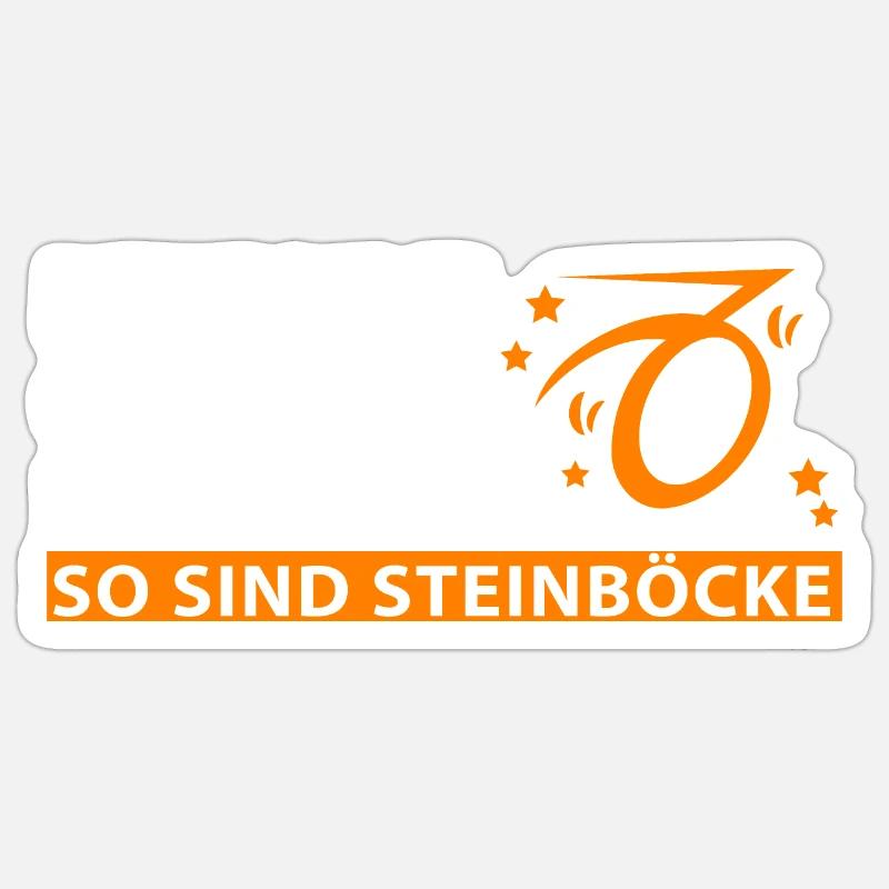 Sternzeichen Steinbock - Eigenschaften Sticker Größe S (10 x 10 cm)