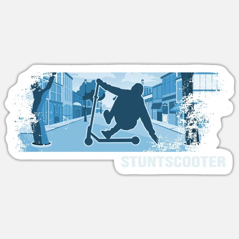 stuntscooter roller scooter stuntscooter e-scooter Sticker Größe S (10 x 10 cm)