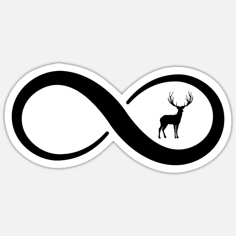 Infinity et Chasse 2 - Sticker taille S (10 x 10 cm)