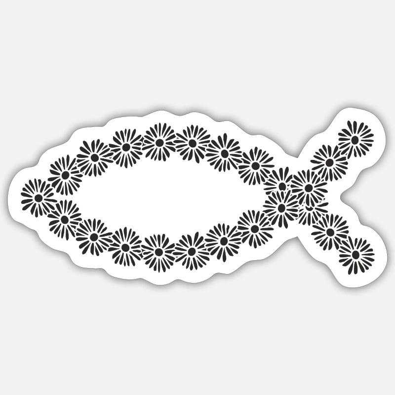 Fisch Sticker Größe S (10 x 10 cm)