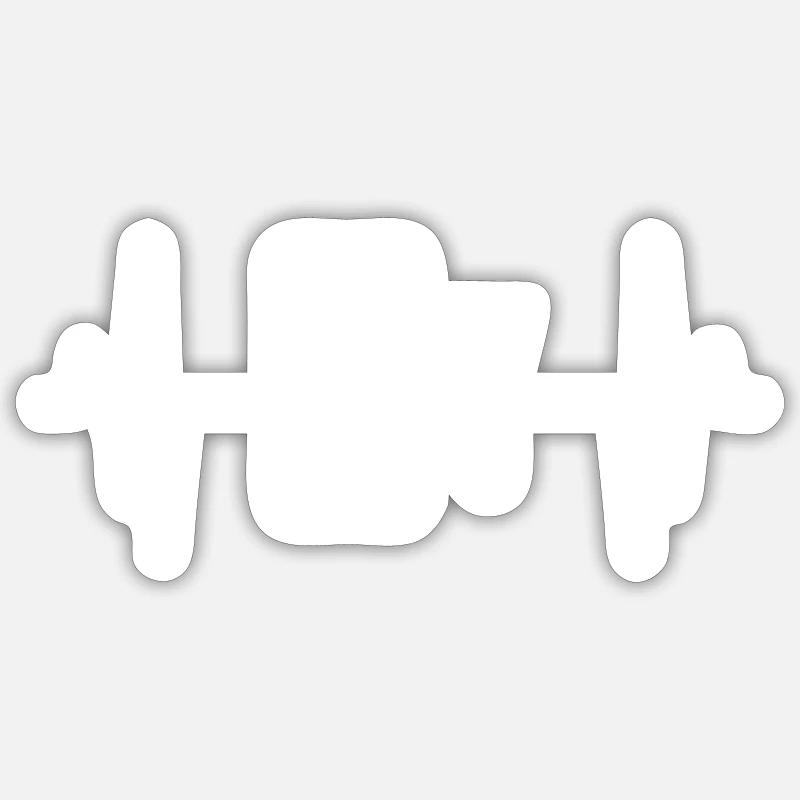 Make Up Cosmetics Pulse - Sticker size S (10 x 10 cm) - white matte