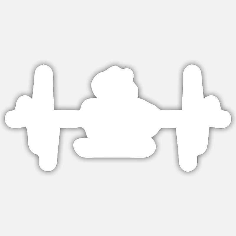 Kaffeetasse Puls - Sticker Größe S (10 x 10 cm) - Mattweiß