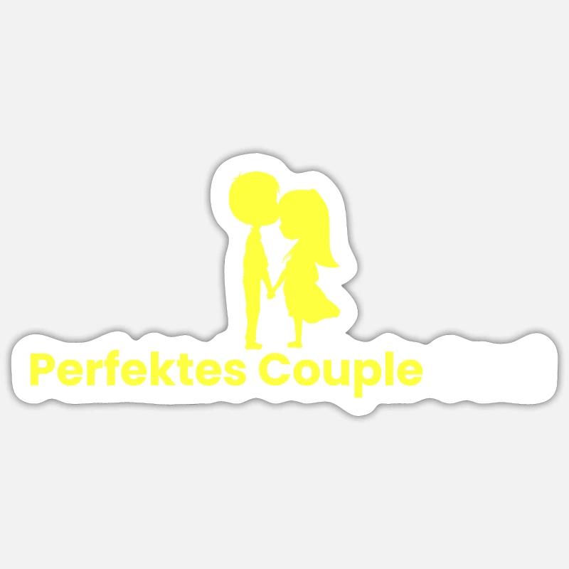 Objectif de couple parfait Sticker taille S (10 x 10 cm)