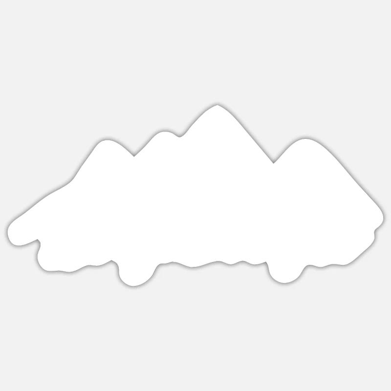 Bergnarrisch - (3) - Sticker size S (10 x 10 cm) - white matte