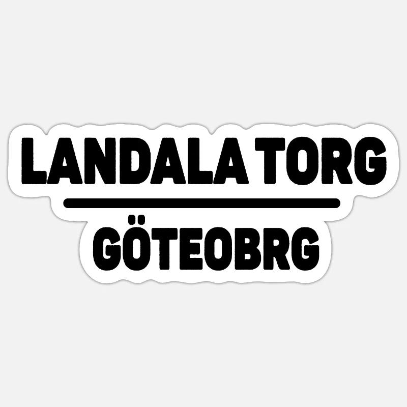 Landala Square - Sticker size S (10 x 10 cm) - white matte