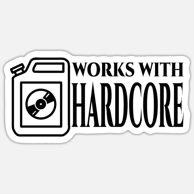 Combustible hardcore Sticker taille S (10 x 10 cm)