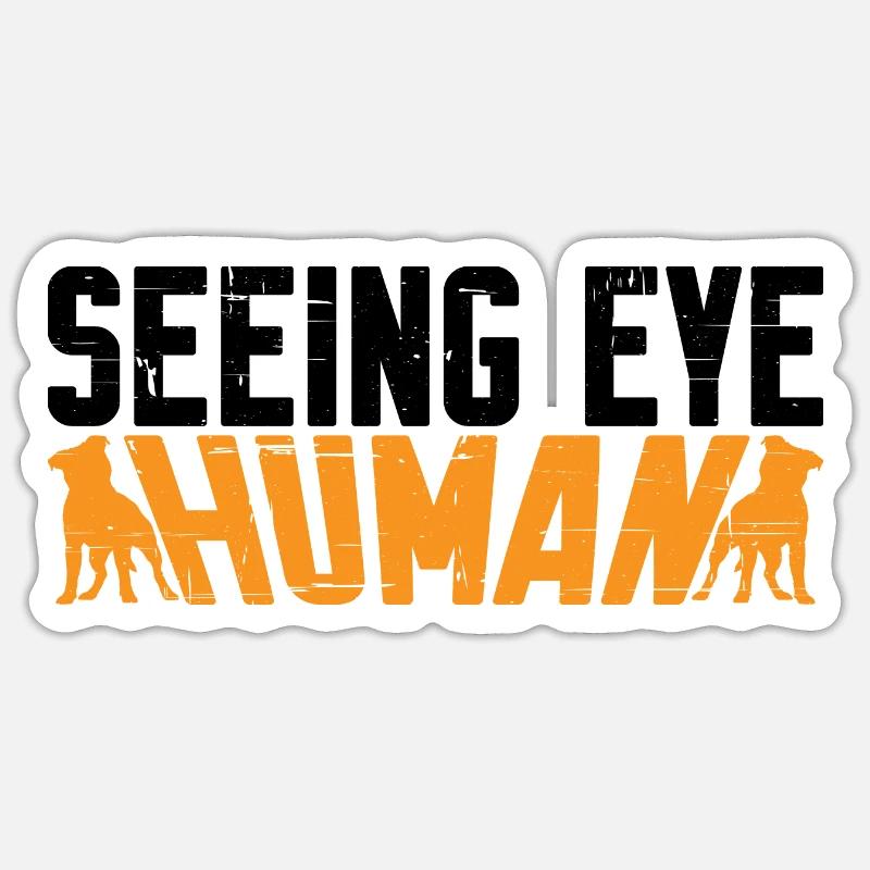 Seeing Eye Human 10 - Sticker Größe S (10 x 10 cm) - Mattweiß