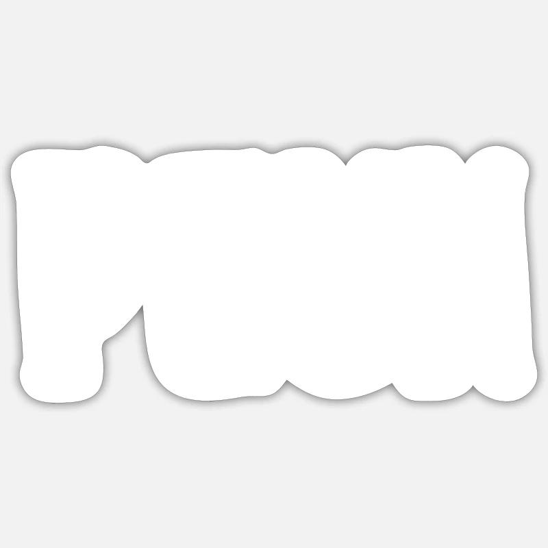 peuh - Sticker taille S (10 x 10 cm) - blanc mat