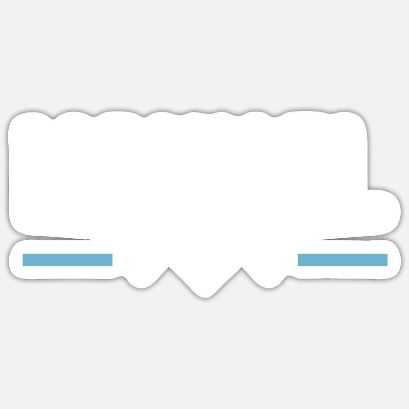 Cécile - Sticker taille S (10 x 10 cm) - blanc mat