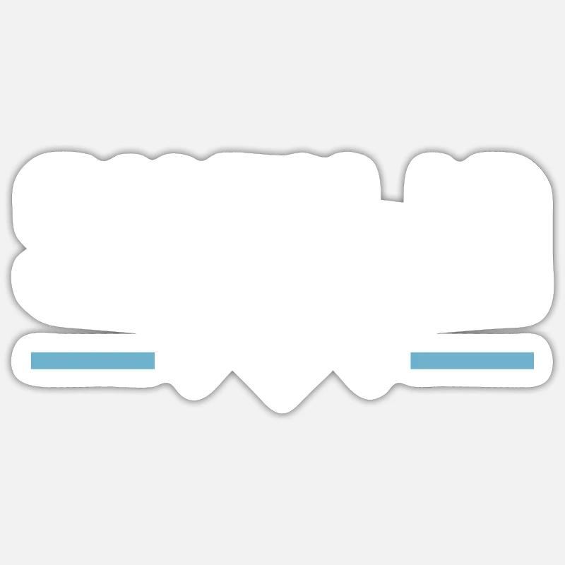 Jennifer - Sticker taille S (10 x 10 cm) - blanc mat
