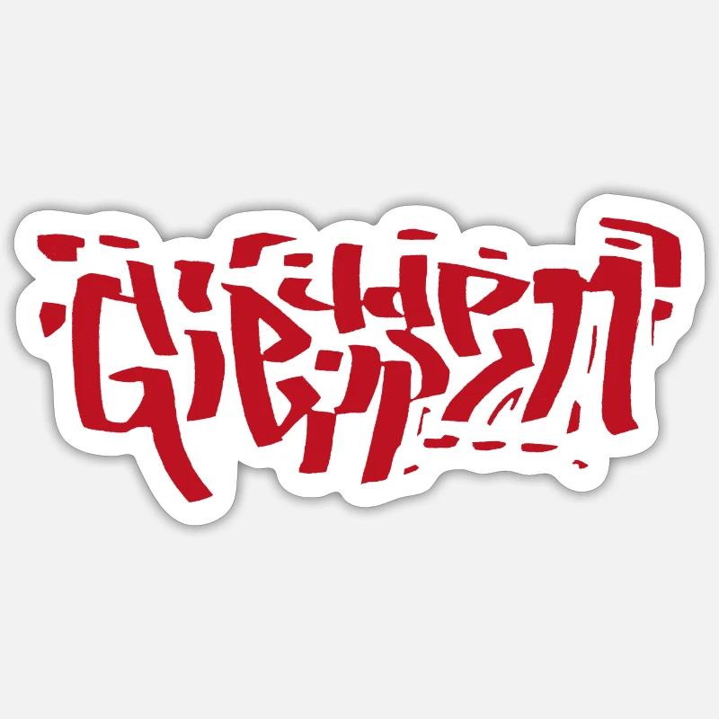 Verser - Sticker taille S (10 x 10 cm) - blanc mat