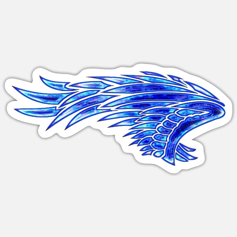 Wing No. 04 E Links Sticker size S (10 x 10 cm)