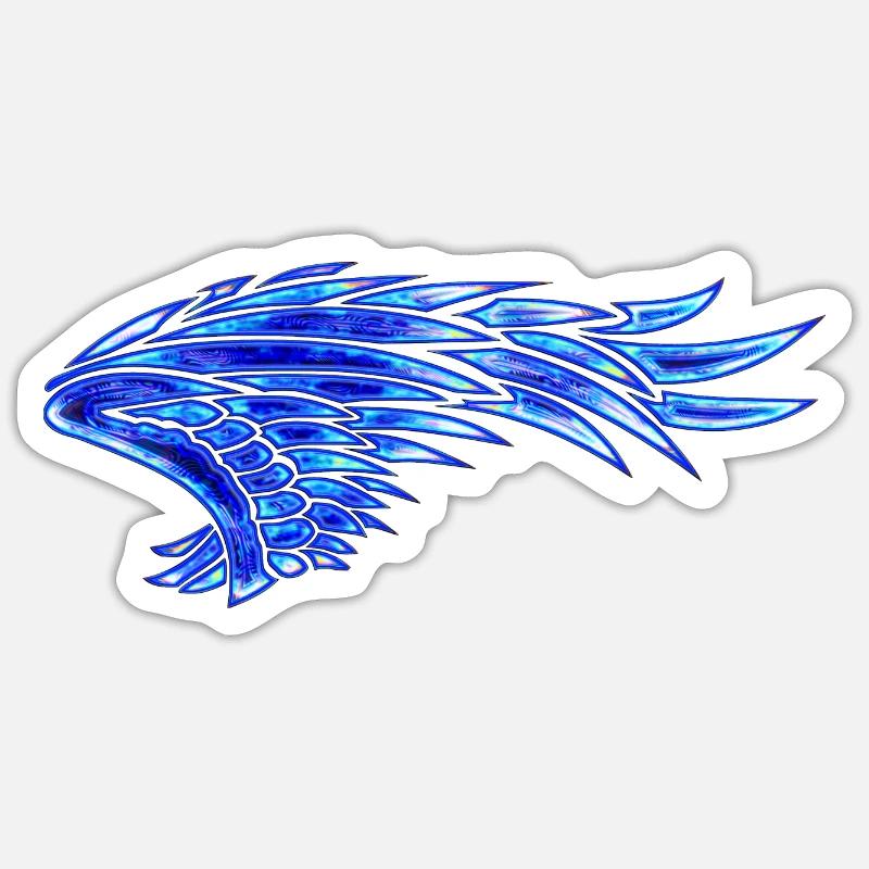 Wing No. 04 E Right Sticker size S (10 x 10 cm)